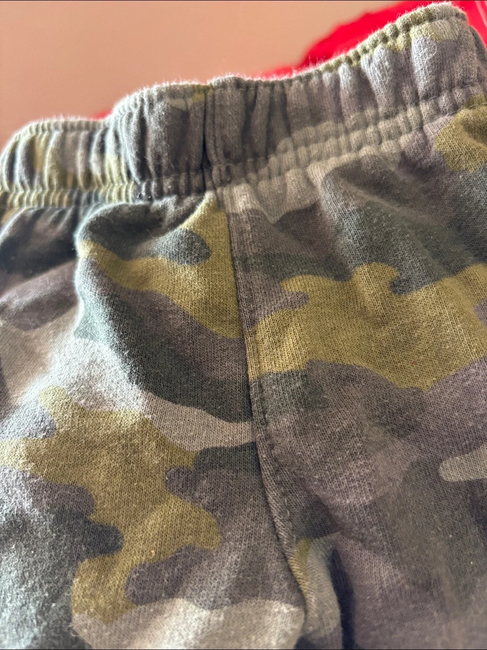 Cat & Jack Camo Jogger Pants - Olive Green 12 months